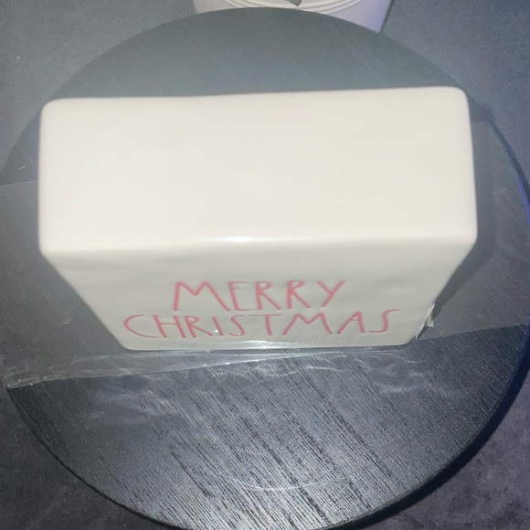 Rae Dunn double sided Ceramic MERRY CHRISTMAS Sign - Picture 5 of 12